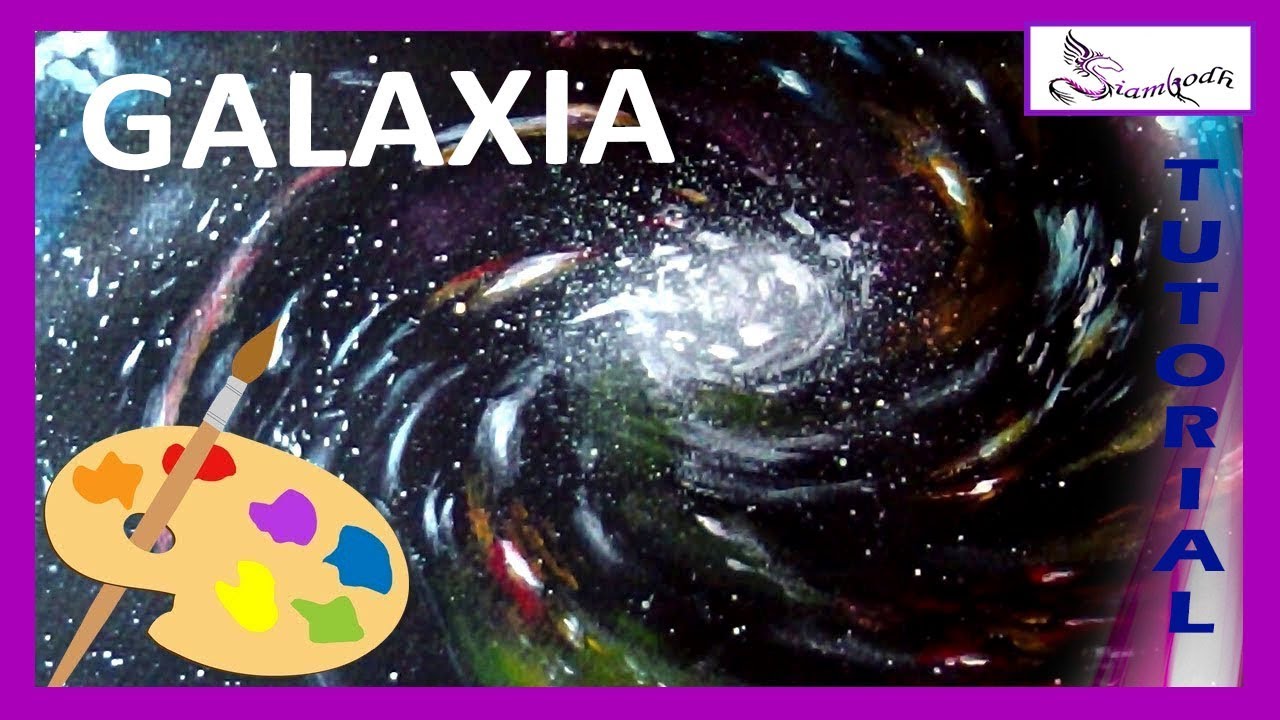 COMO PINTAR GALAXIA 🎨 AGUJERO NEGRO espacial y ESTRELLAS