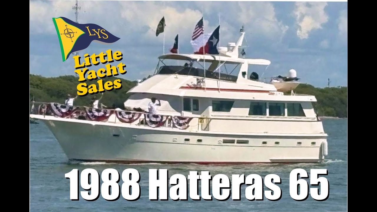Прогуляйтесь по этому потрясающему судну-сафари Palace Hatteras 65