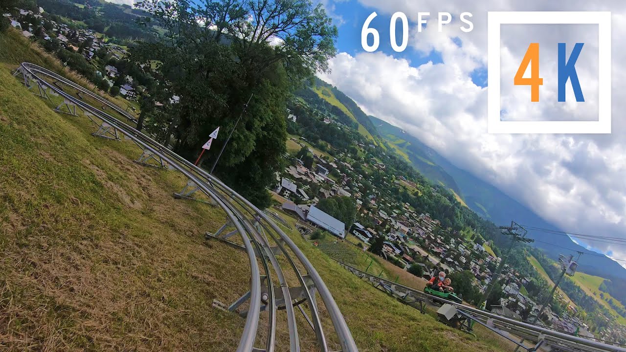 Luge Alpine Coaster - Megève (4K 60fps Onride POV)