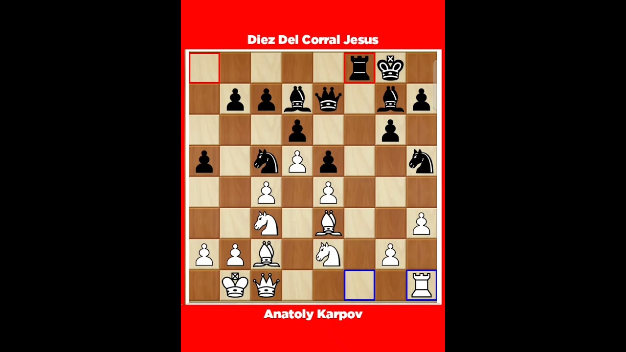 Anatoly Karpov vs Diez Del Corral Jesus √ It Montilla Spain, 1976.