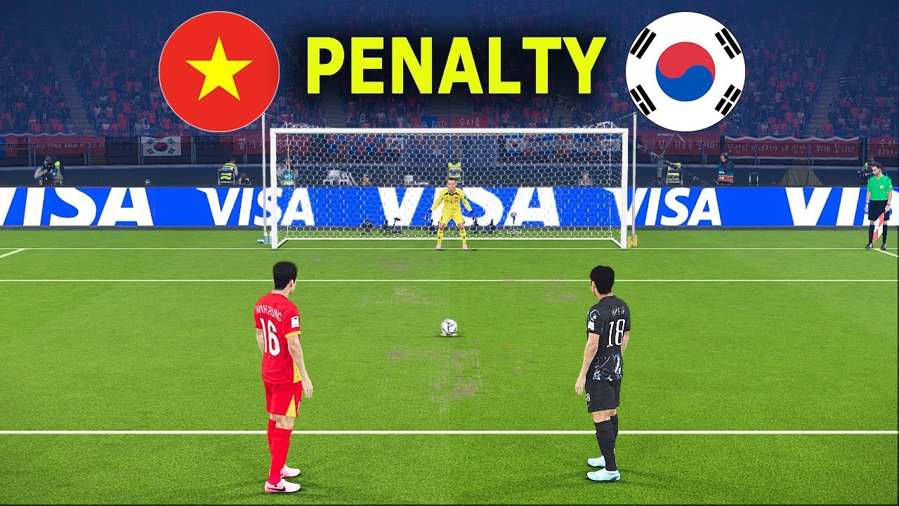 VIỆT NAM vs HÀN QUỐC | Loạt sút luân lưu | TRANH HẠNG BA | CÚP CHÂU Á 2026 | Lối chơi PES
