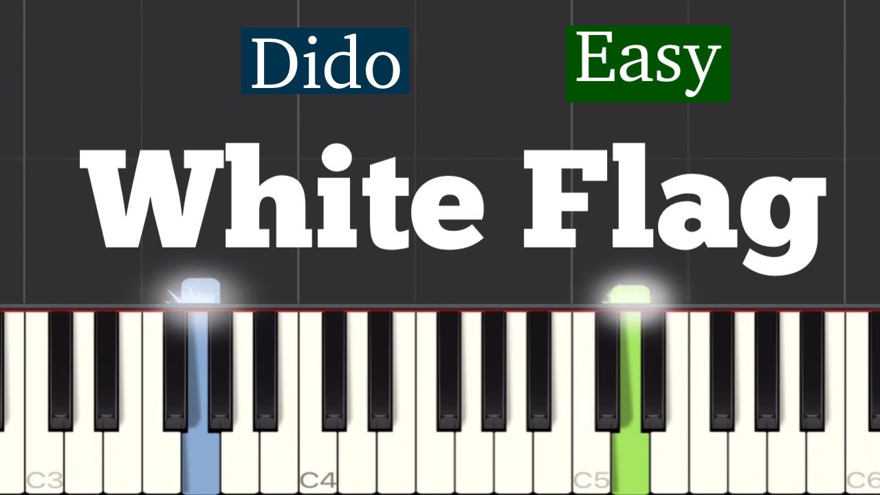 Dido - White Flag Piano Tutorial | Easy