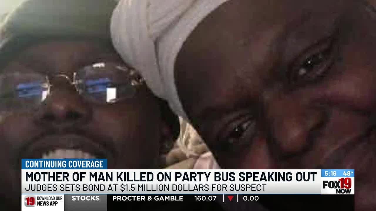 Mother breaks silence after son killed in party bus shooting