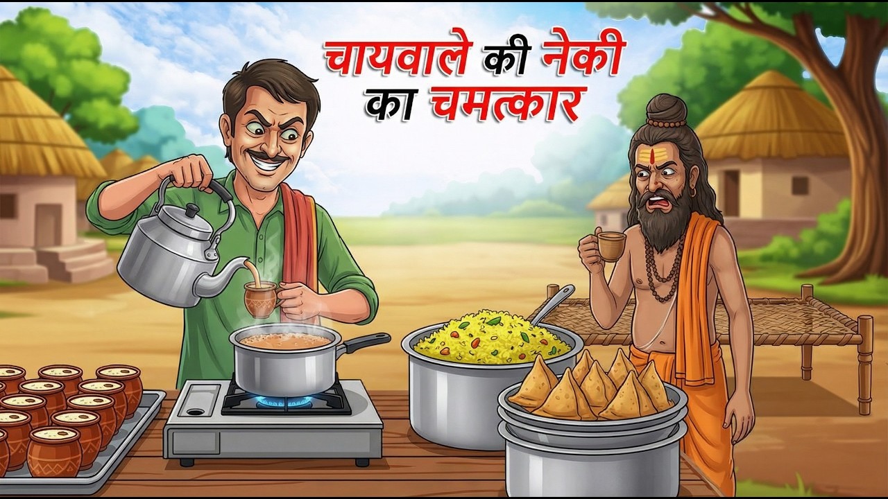 चायवाले की नेकी का चमत्कार | RAJU CHAIWALA | HINDI CARTOON STORY | HINDI KAHANIYA