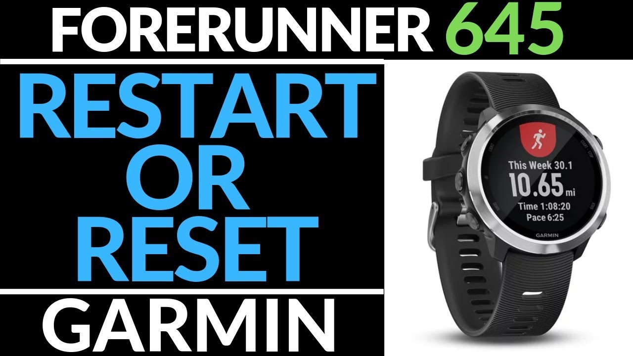 Как перезапустить или сбросить настройки Garmin Forerunner 645 — руководство по восстановлению за...