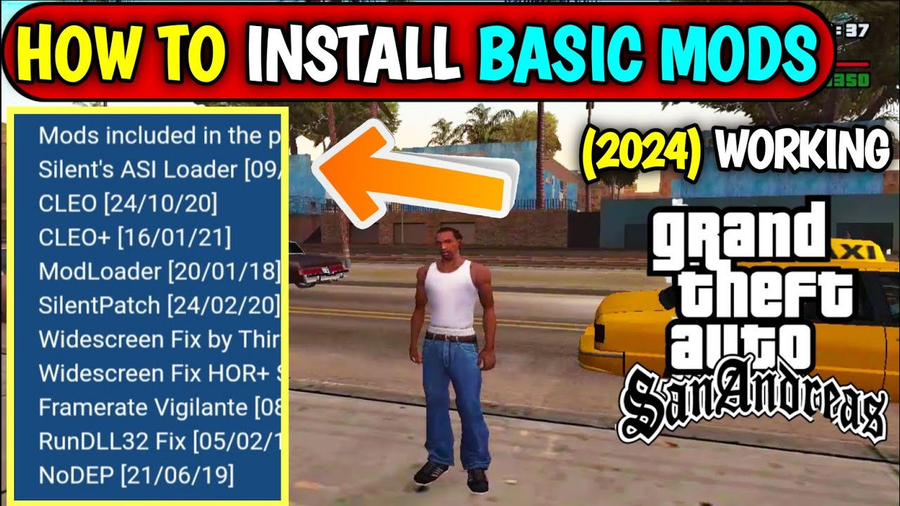 How to Install || Basic Mods || in Gta San Andreas / gta san andreas basic mod kaise install karain