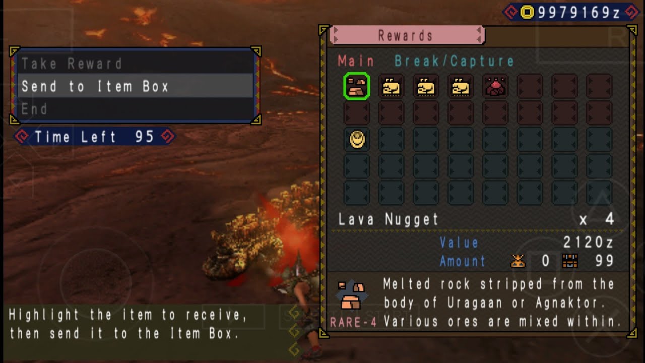 Monster Hunter Portable 3rd How To Get Lava Nugget