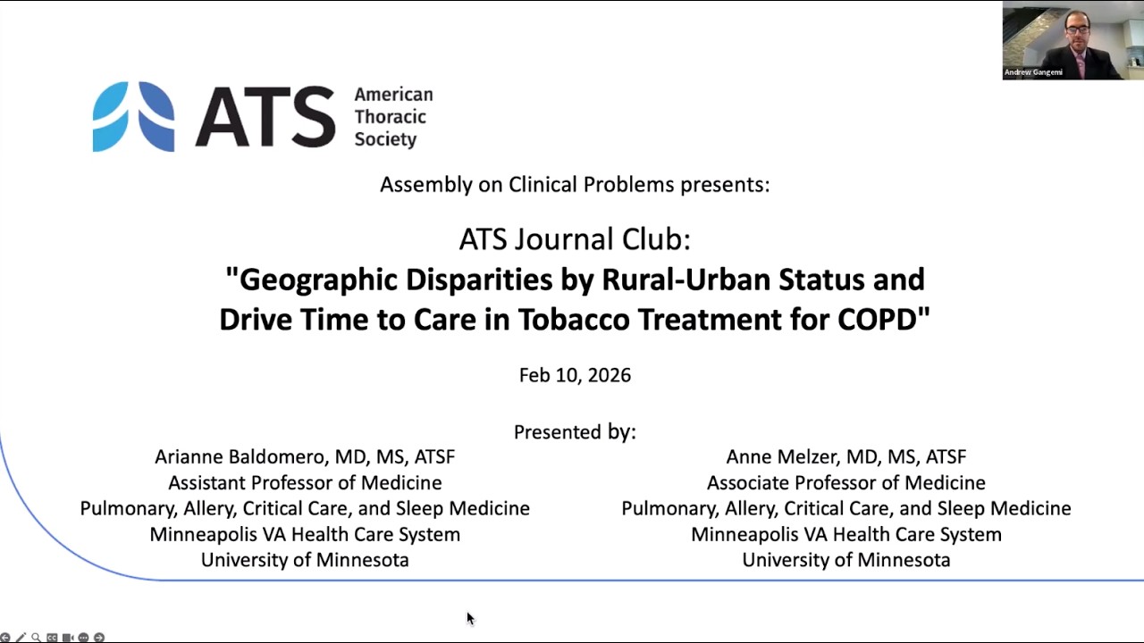 Geographic Disparities by Rural-Urban Status and Drive Time to Care in Tobacco Treatment for COPD