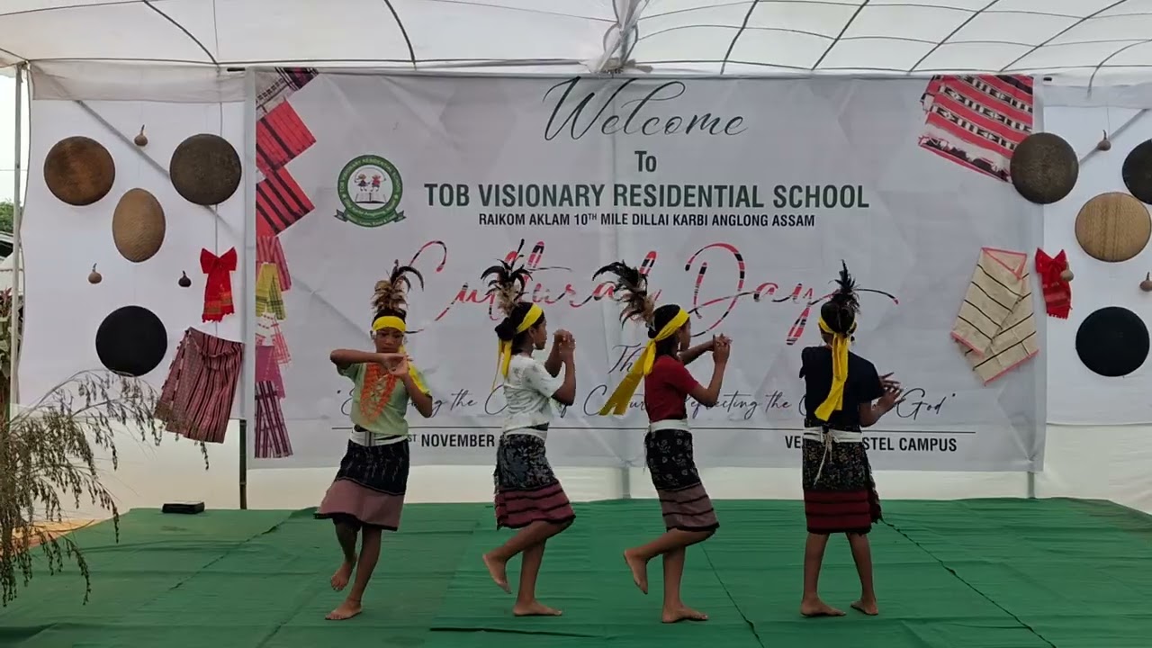 Beautiful Garo dance by the student's/ 