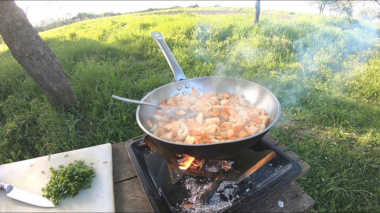 Пошел в лес на Пасху. Готовлю гриб трутовик серно-желтый