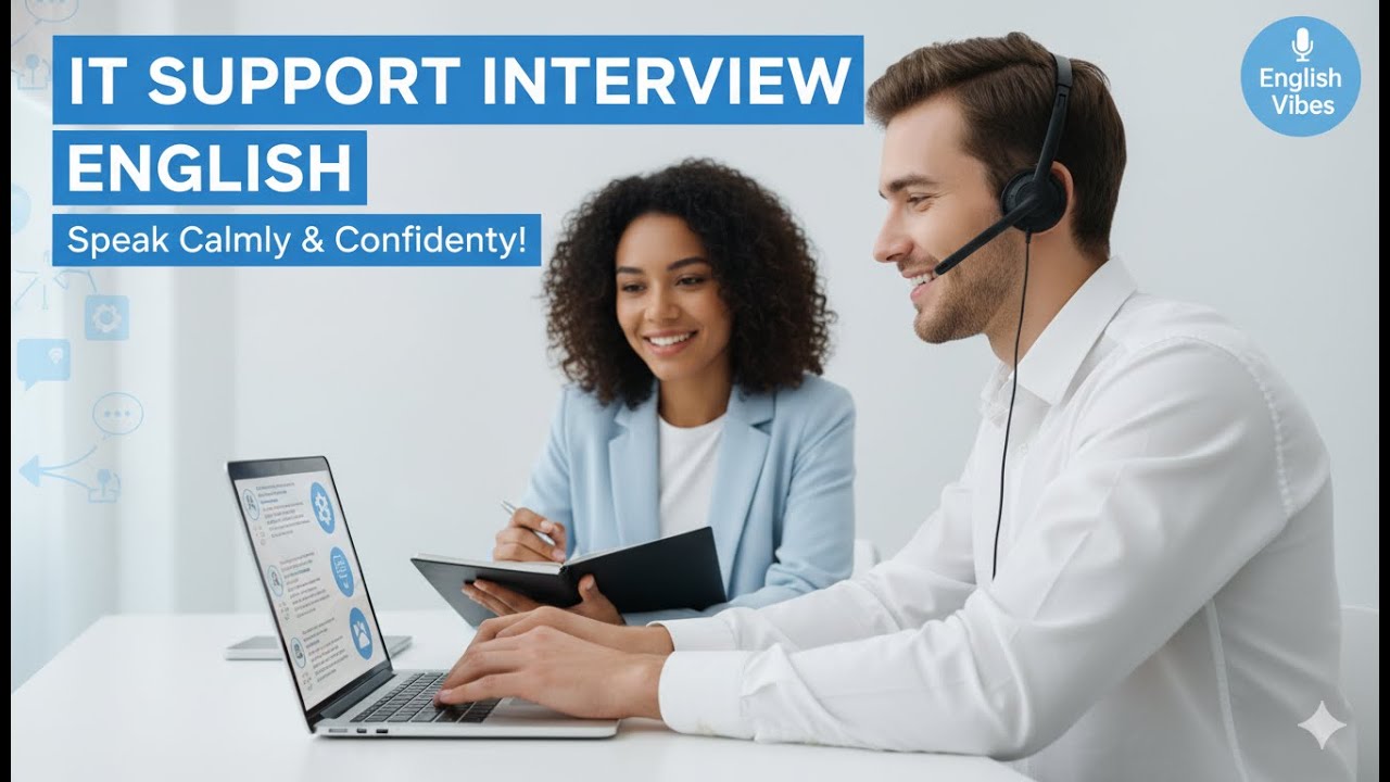 How to Answer IT Support Interview Questions 💬 | English for Tech Jobs