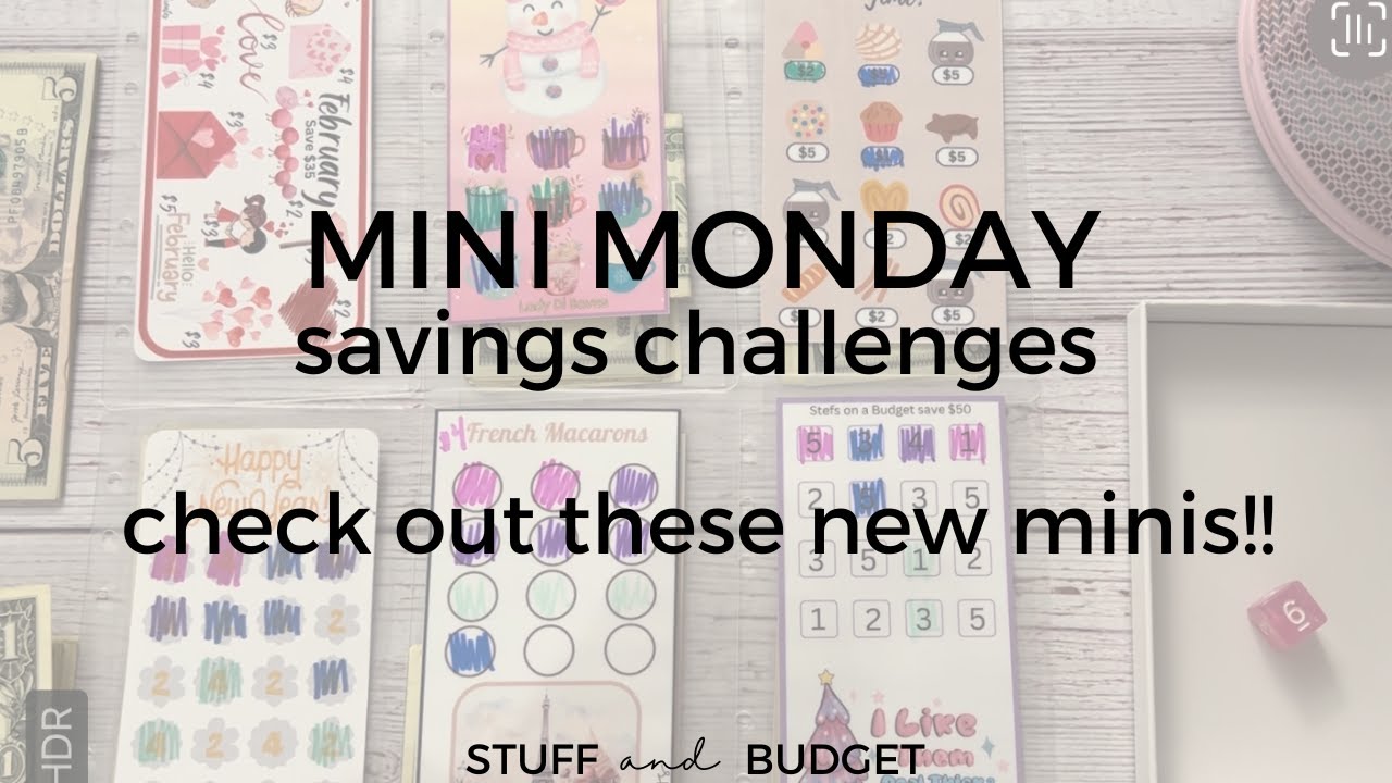 Mini Monday Savings Challenges | Will I Finish Any Challenges Today? | New Mini Challenges!