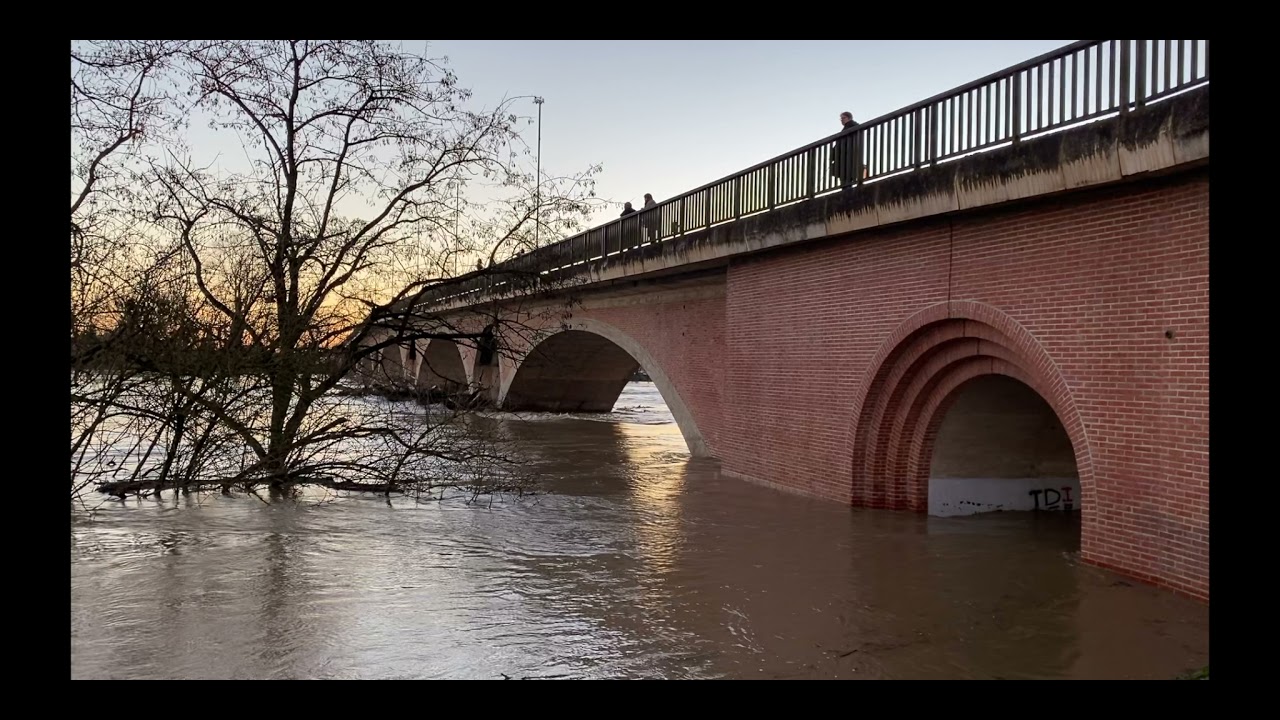 Inondations de Garonne à Tonneins 01/2022