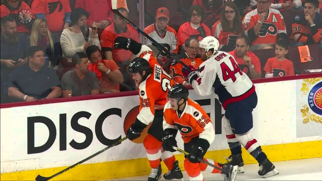 Gotta See It: Orpik shaken after taking hard hit from White