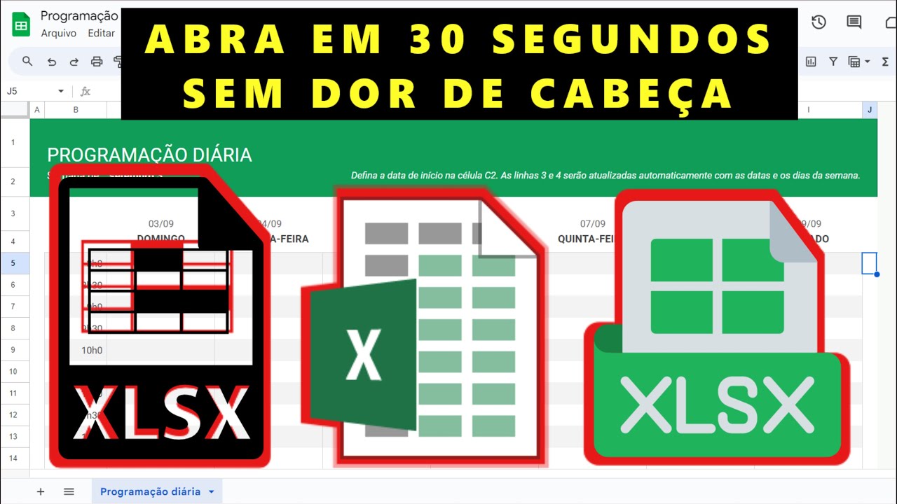 Abra qualquer planilha em 30 segundos, sem dor de cabeça!, XLSX, EXCEL