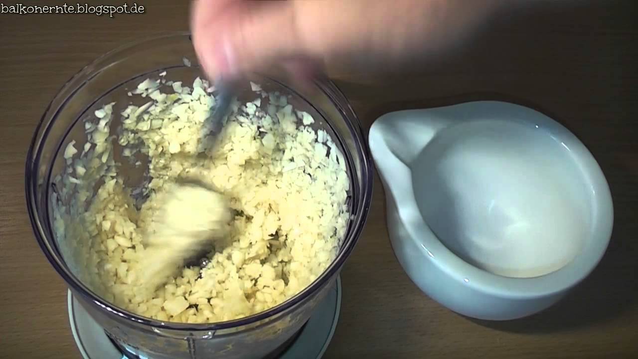Knoblauchpaste selber herstellen - ganz einfach und schnell