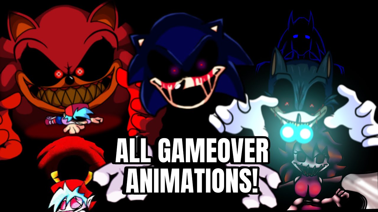 ALL GAMEOVER ANIMATIONS || THE RESTORATION OF SONIC.EXE (Part 1/2)