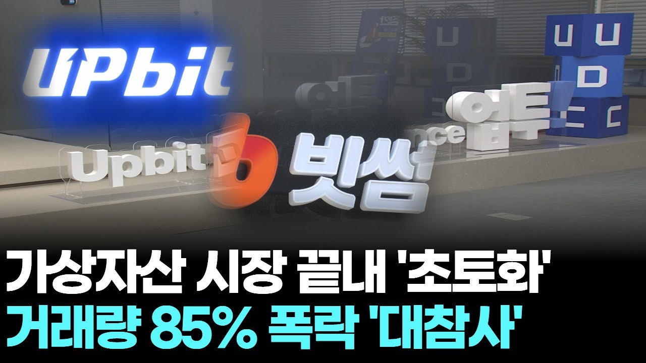 가상자산 시장 끝내 '초토화'...거래량 85% 폭락 '대참사'