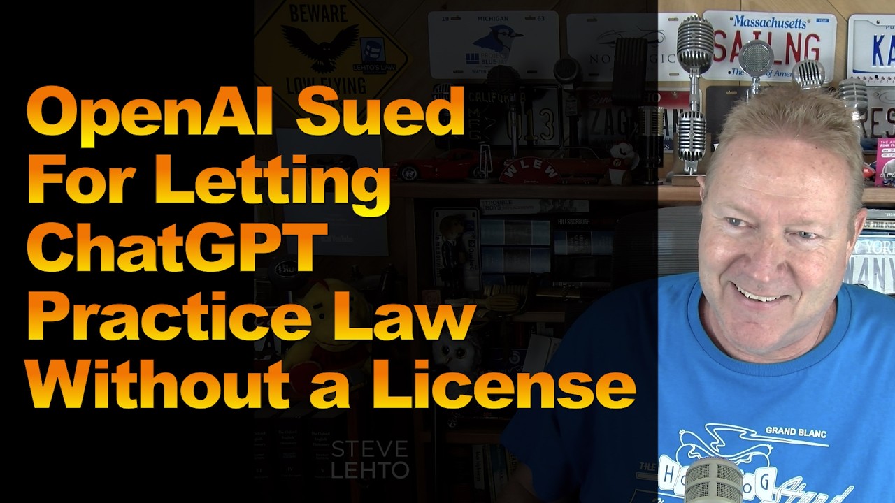 OpenAI Sued For Letting ChatGPT Practice Law Without a License