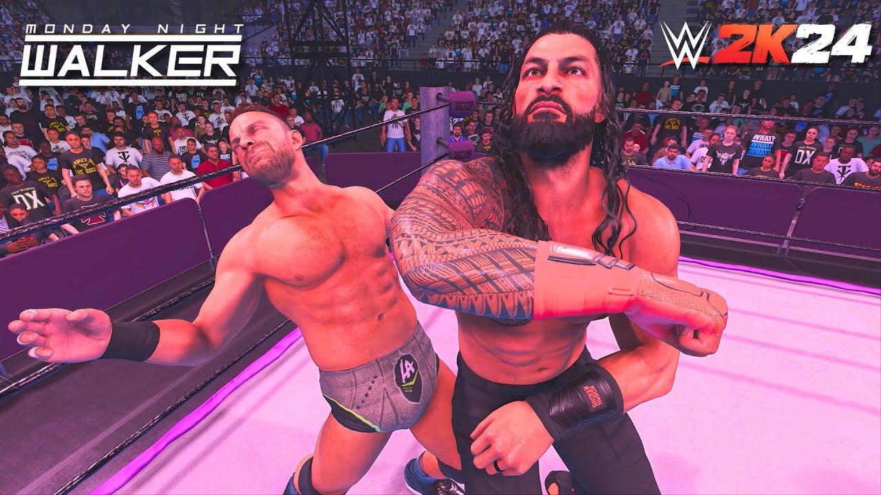 LA KNIGHT VS ROMAN REIGNS FOR THE WWE CHAMPIONSHIP! (WWE 2K24 UNIVERSE MODE)