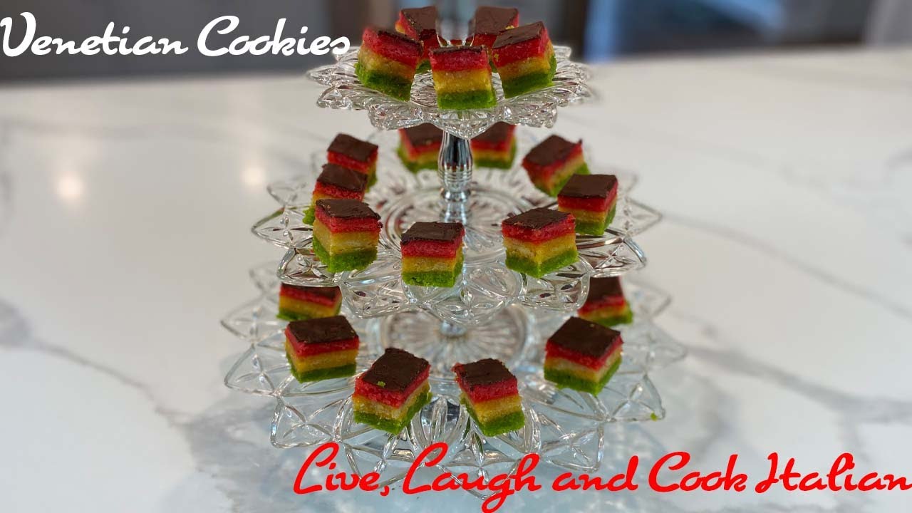 Venetians ( Italian Rainbow Cookies )