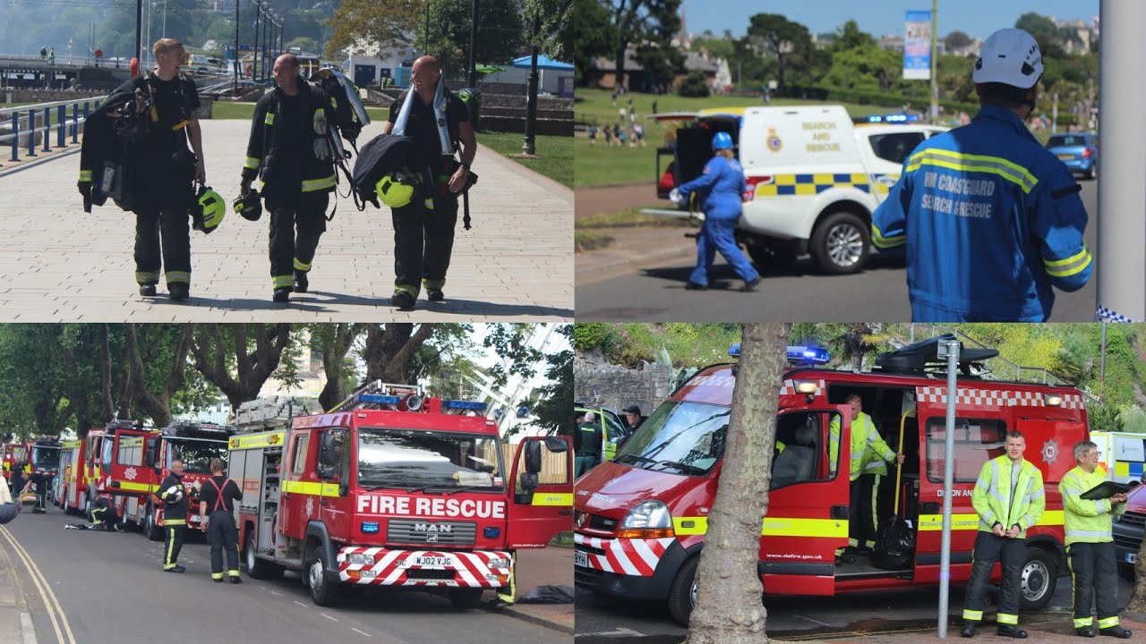 **Major Incident**  Large Boat Fire, Multi-agency response