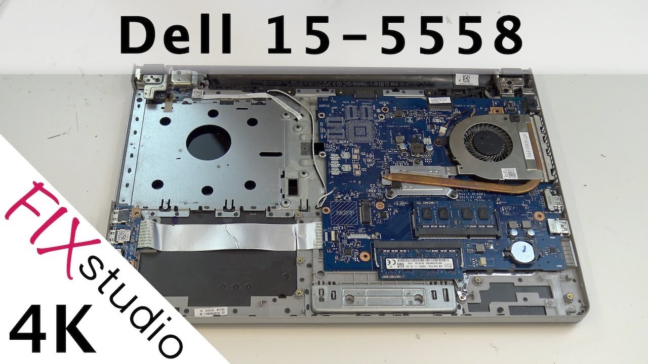 Dell Inspiron 15 5558 - disassemble [4K]