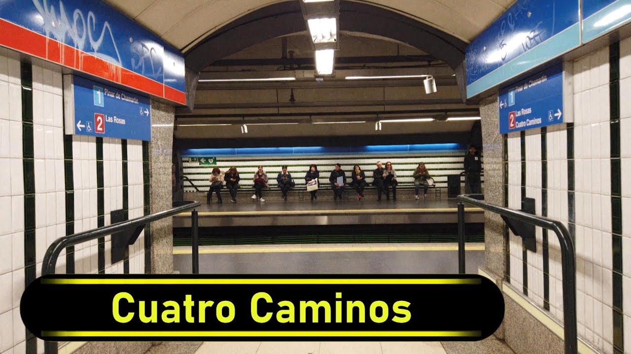 Metro Station Cuatro Caminos - Madrid 🇪🇸 - Walkthrough 🚶