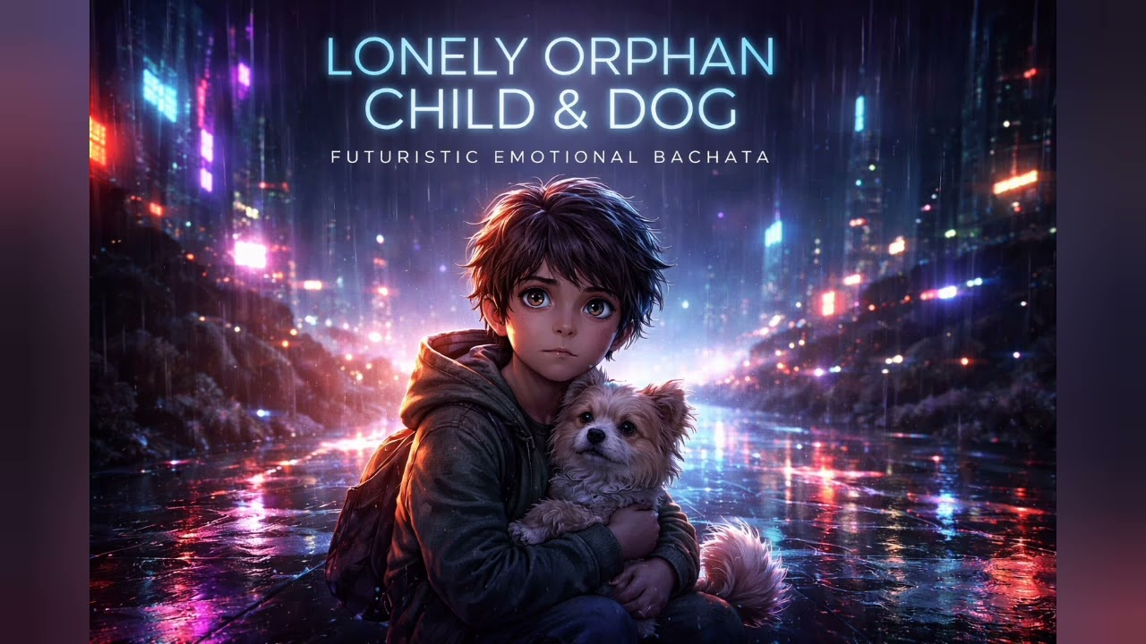 Lonely Orphan Child & Dog | Futuristic Emotional Bachata | Active Listening Required