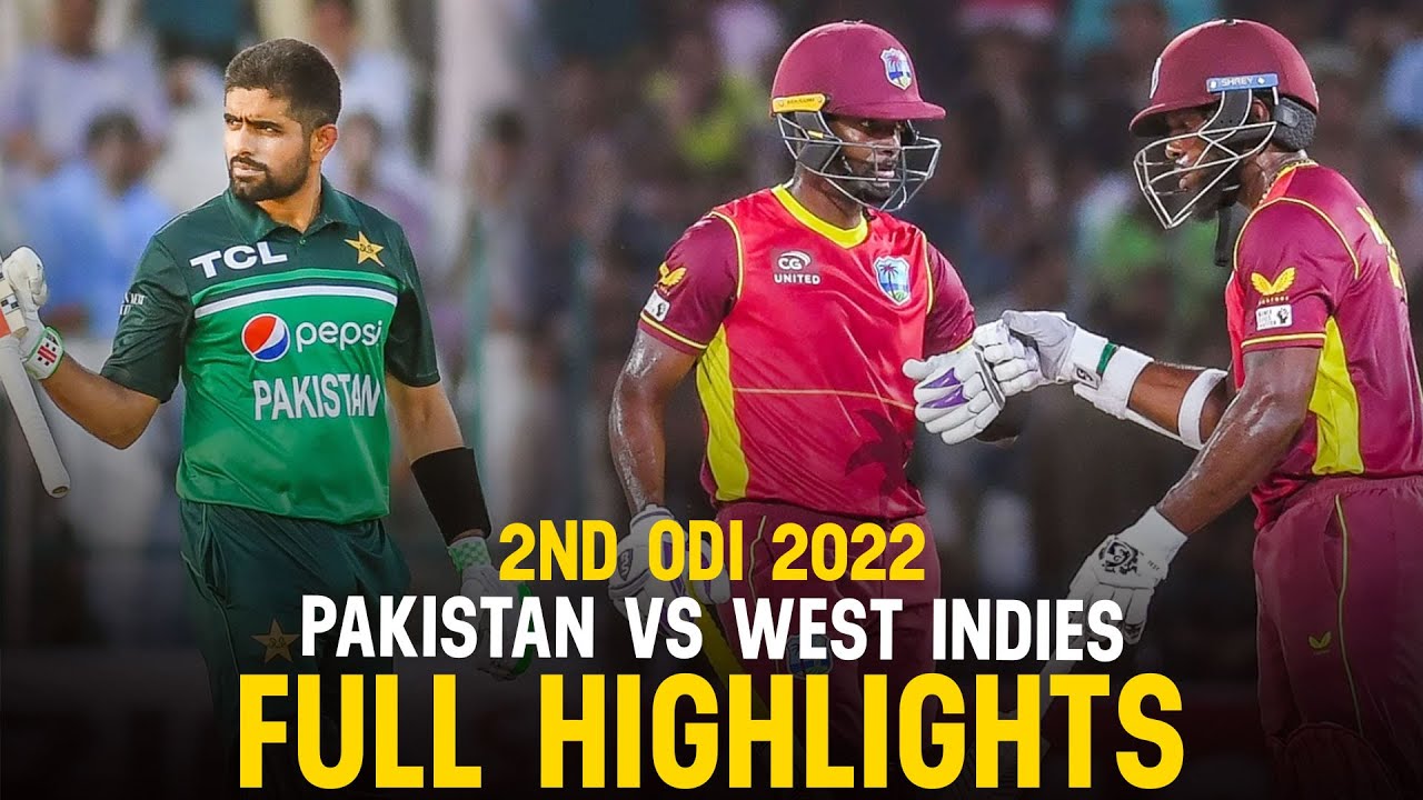 Full Highlights | Pakistan vs West Indies | 2nd ODI, 2022 | PCB | MR1K