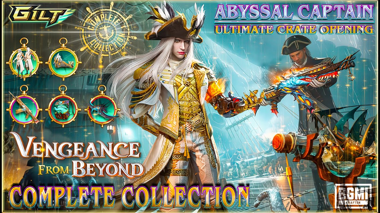 BGMI | ABYSSAL CAPTAIN  ULTIMATE CRATE OPENING | COMPLETE COLLECTION  OF SPECTRAL ADMIRAL SET