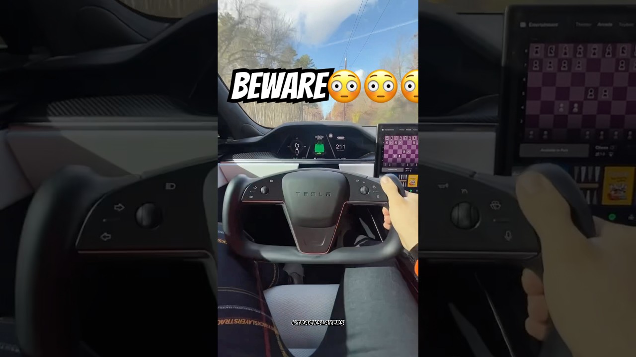 DO NOT DRIVE TESLA MODEL S PLAID IN TRACK MODE LIKE THIS 😳