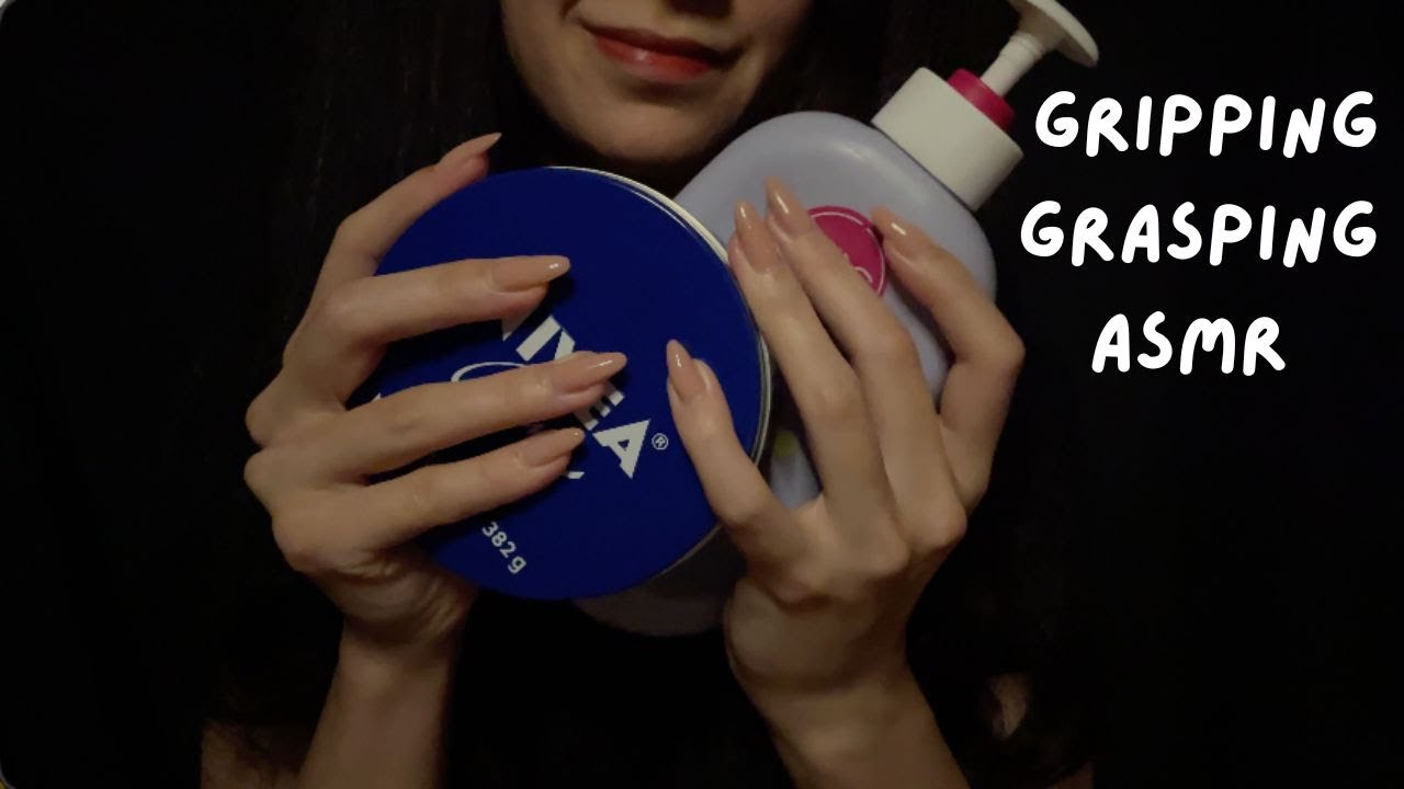 ASMR| Massaging my bottles (gripping, grasping, crinkle sounds)