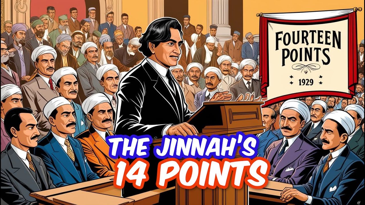 Jinnah's 14 points |Four Main Demands| Digital Comic |O'Levels |Pakistan Studies 2059