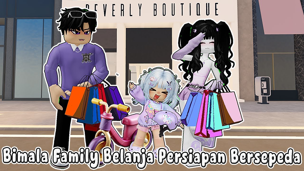 BIMALA FAMILY BELANJA UNTUK PERSIAPAN NAIK SEPEDA BESOK || BERRY EVENUE🏡 ROBLOX INDONESIA