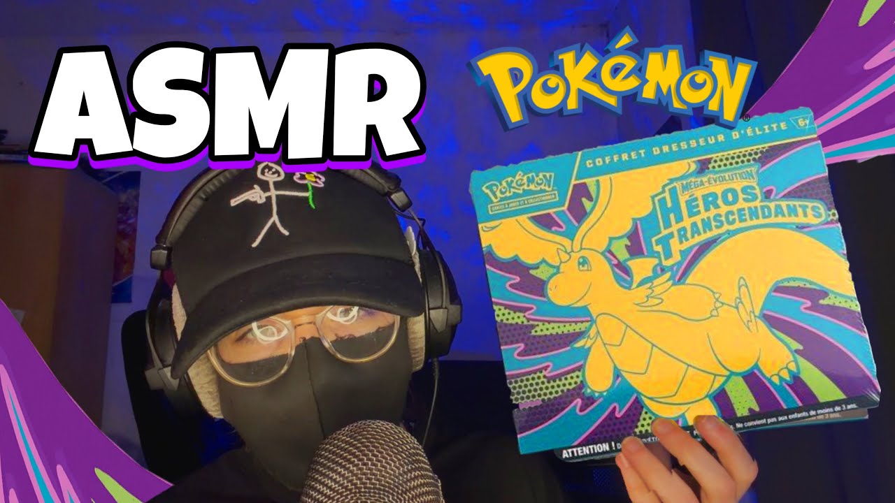 ASMR Français • OUVERTURE ETB POKEMON HÉROS TRANSCENDANTS ! 😴☁️