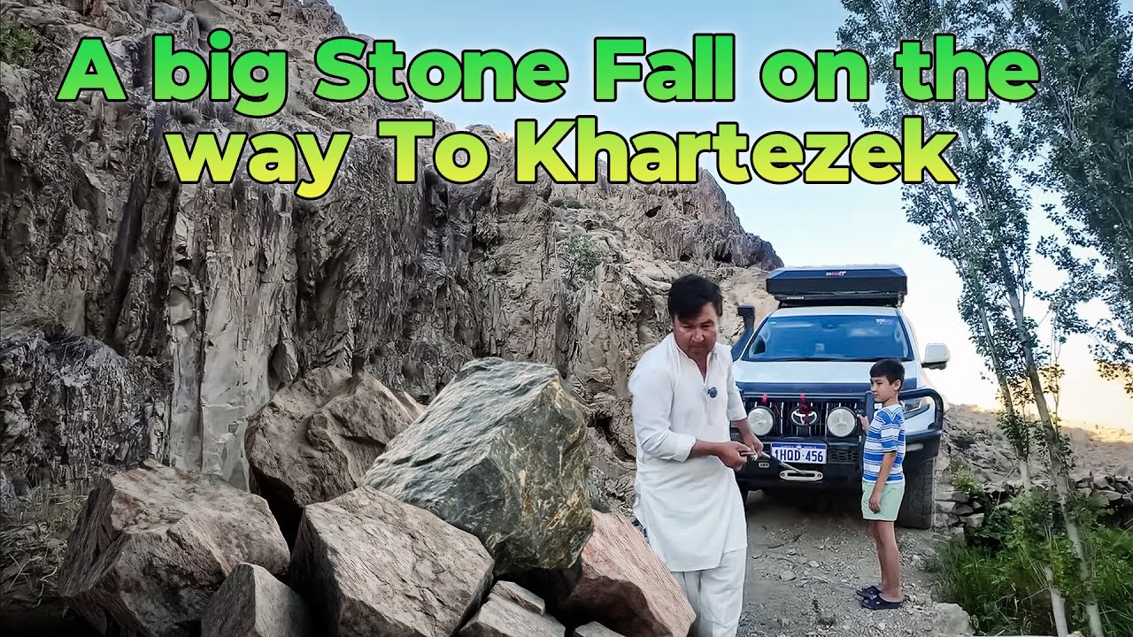 Thailum To Khartezek: Escaped A Big Stone Fall | از سقوط سنگ بزرگ جان سالم به در برد
