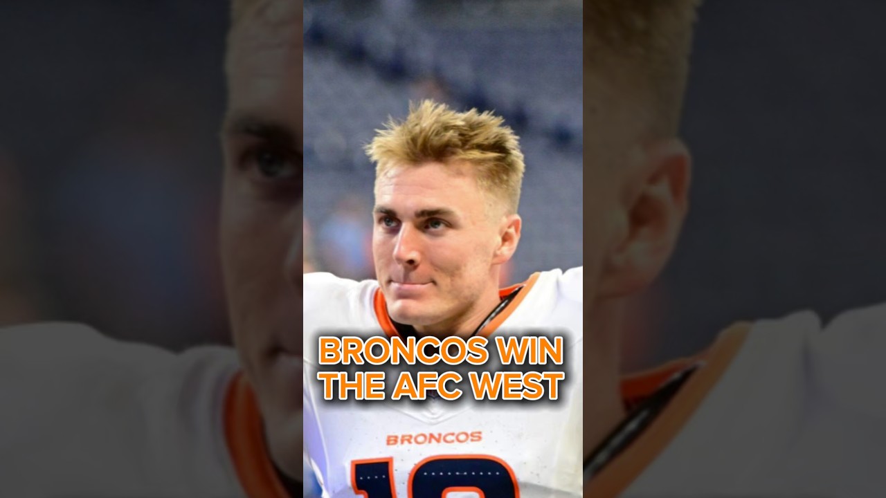THE BRONCOS ARE AFC WEST CHAMPS #broncos #nfl