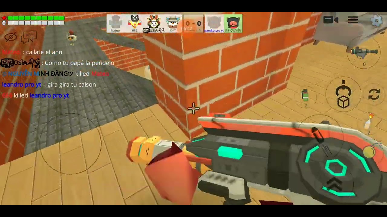 Chicken gun duel forts anh me on kill chicken