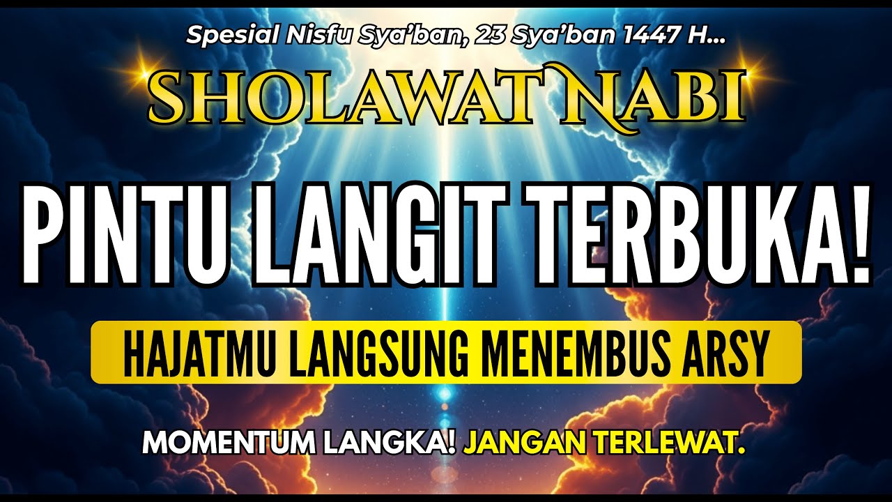 HUTANG LUNAS TANPA TERSISA! SHOLAWAT PENARIK REZEKI PALING AMPUH DAN MUSTAJAB, SHOLAWAT JIBRIL