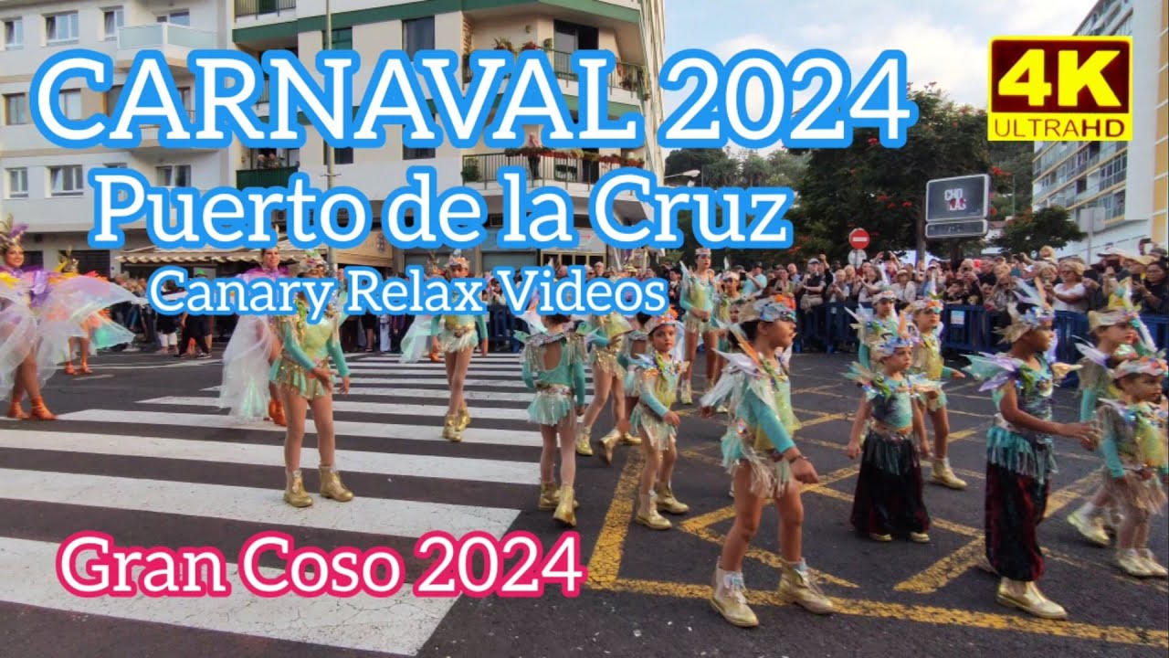 Tenerife 🏝️ CARNAVAL 2024 Puerto de la Cruz - Gran Coso Apoteosis 17 February 2024