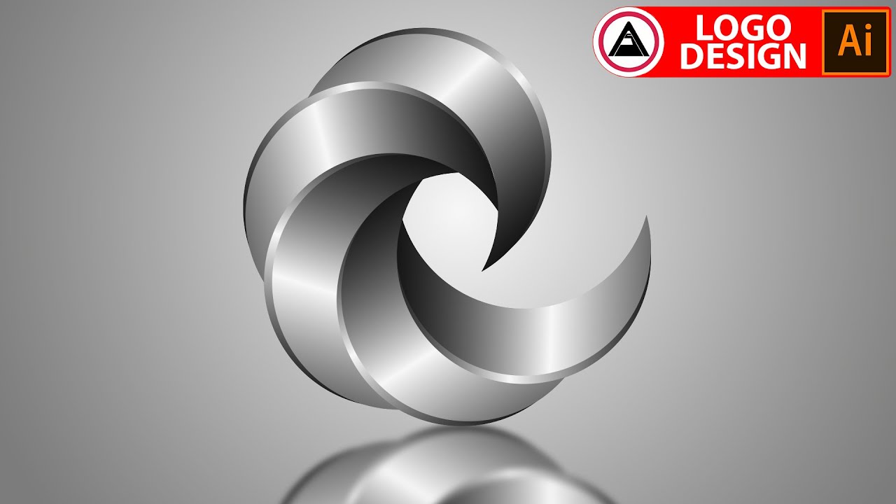 How to Create a Metal Logo Design | Adobe Illustrator tutorial cc 2020 Free ( Metalic Bird )