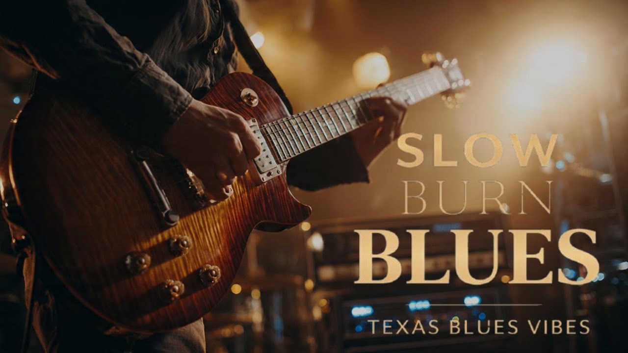 Slow Burn Blues – Midnight Guitar Instrumental | Texas Blues Vibes