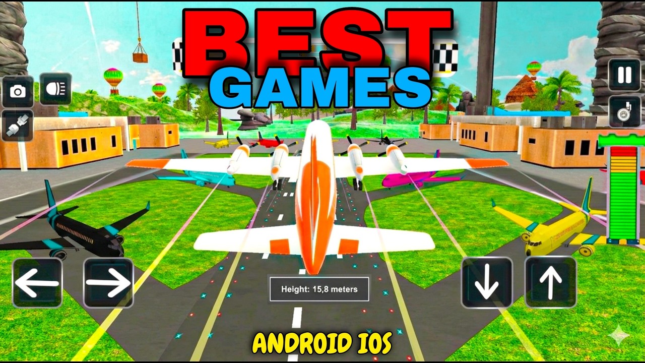 Airplane Flight 3D Realistic Landing Test! ✈️ Extreme Pilot Skills Part 1
