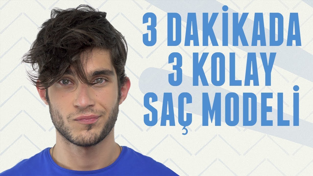 3 Dakikada 3 Kolay Erkek Saç Modelleri | Erkek Kafası