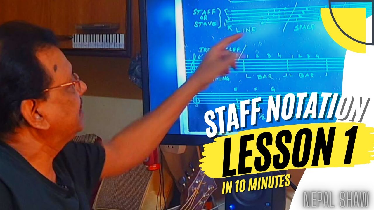 Staff Notation Lesson 1 | Learn Staff Notation Easily (Within 15 minutes) | Nepal Shaw