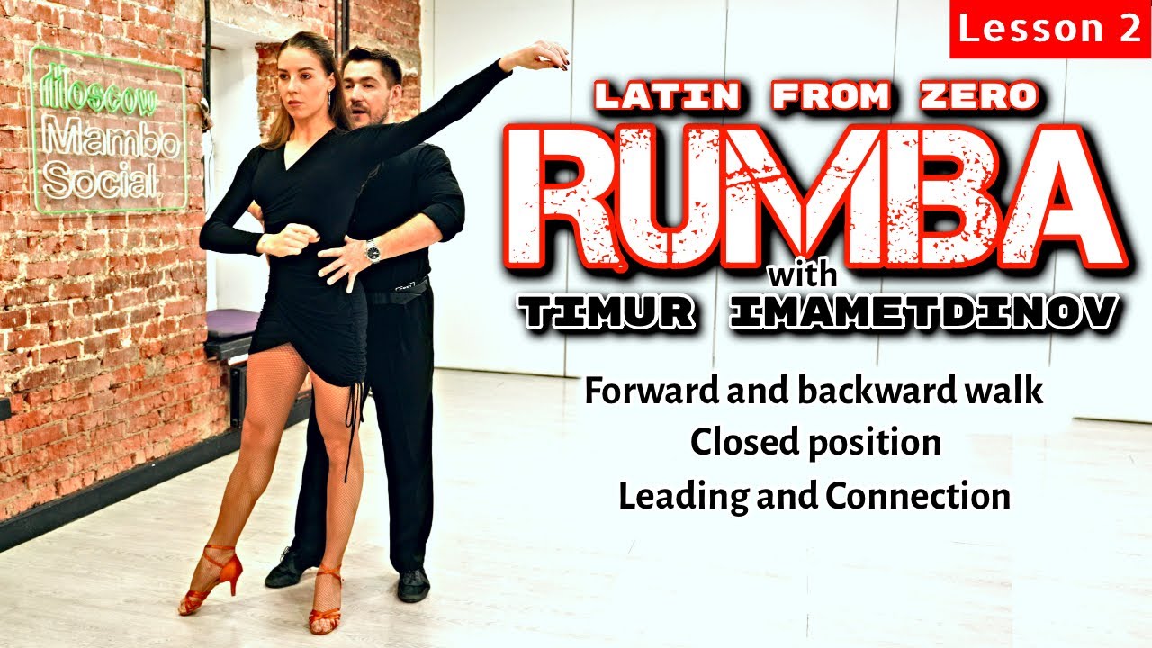 RUMBA Cucaracha, Forward and Backward Walk, Check, Closed Position, Connection and Leading - Ep02