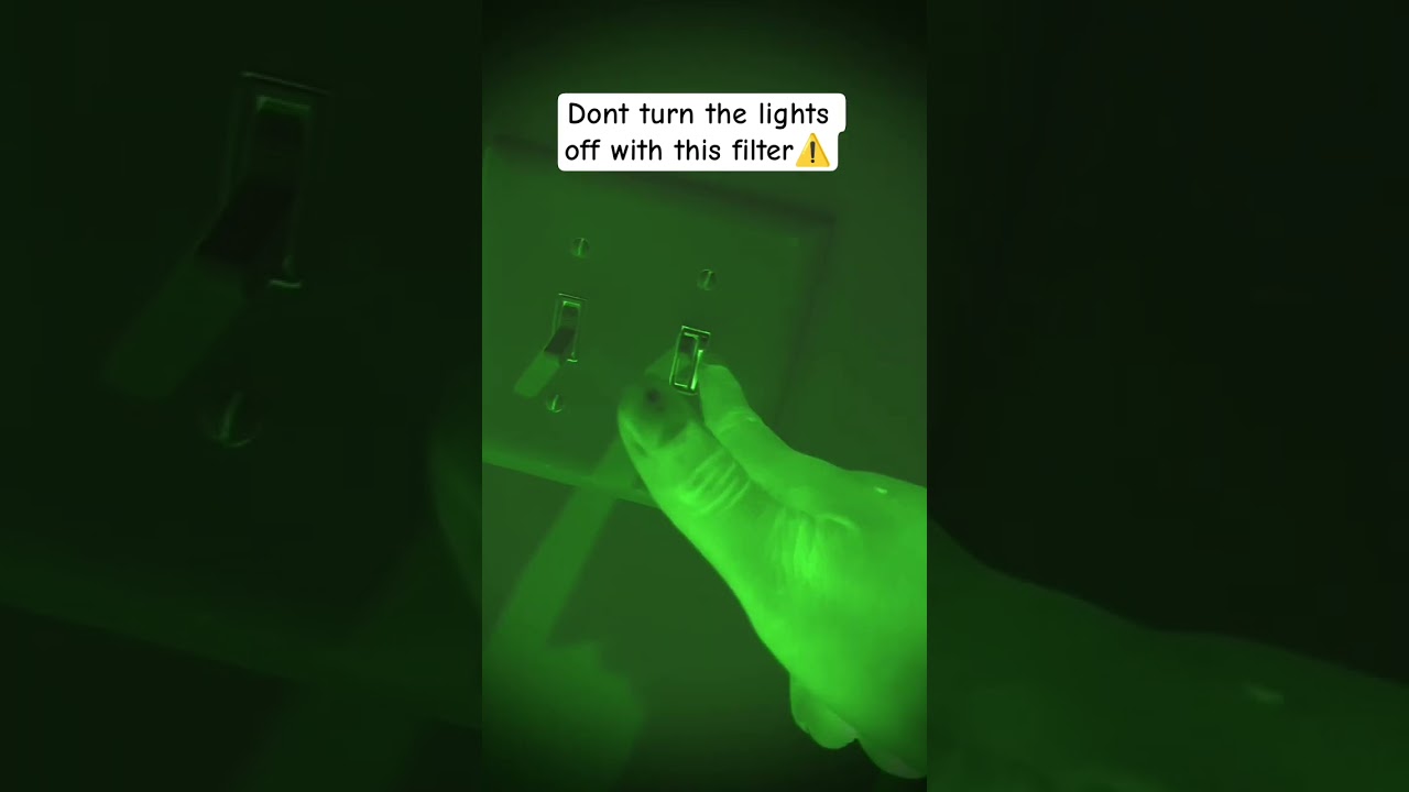don't turn the lights off with this filter! 