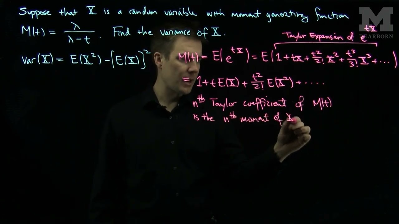 Find the Variance from the Moment Generating Function
