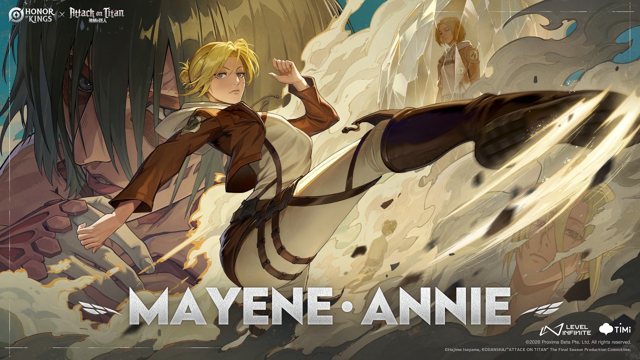 Skin Showcase | Mayene &middot; Annie | Honor of Kings &times; Attack on Titan